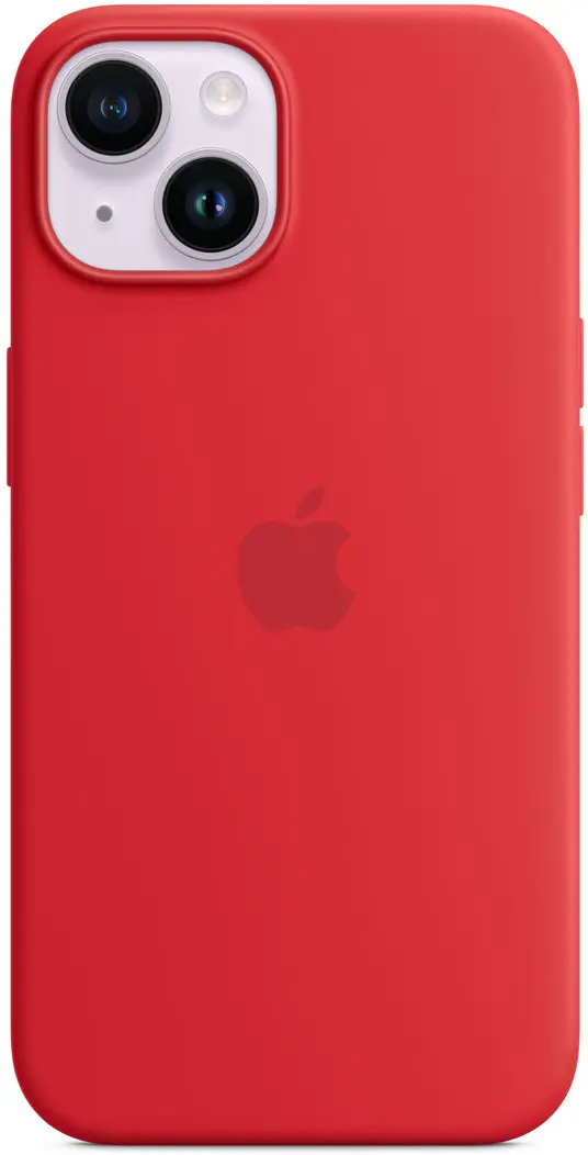 Origineel Apple iPhone 14 Hoesje MagSafe Silicone Case Rood afbeelding 2