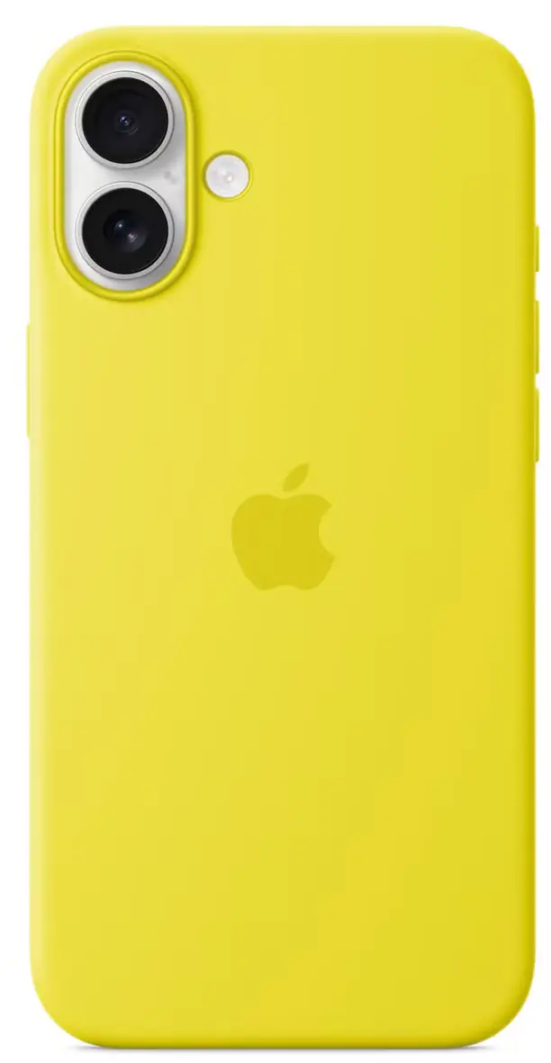 Origineel Apple iPhone 16 Plus Hoesje MagSafe Silicone Case Geel afbeelding 3