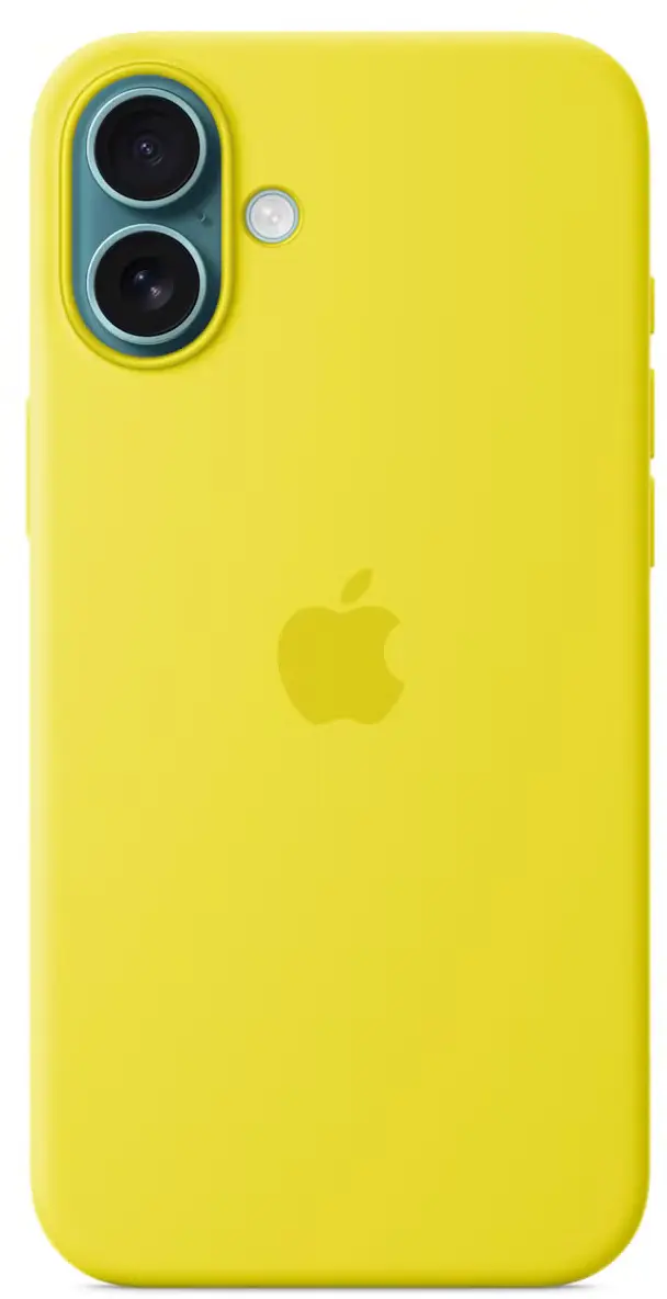 Origineel Apple iPhone 16 Plus Hoesje MagSafe Silicone Case Geel afbeelding 5