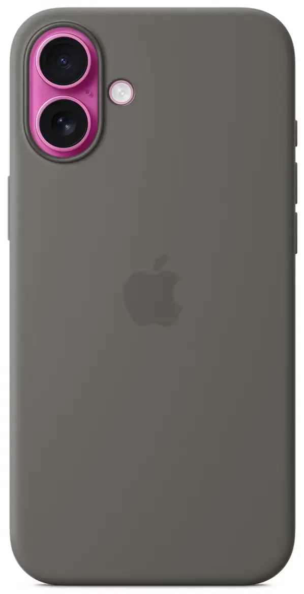 Origineel Apple iPhone 16 Plus Hoesje MagSafe Silicone Case Grijs afbeelding 4