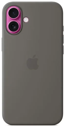 Origineel Apple iPhone 16 Plus Hoesje MagSafe Silicone Case Grijs afbeelding 4