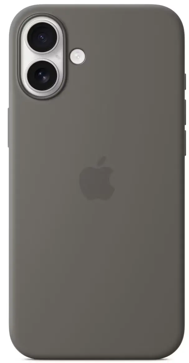Origineel Apple iPhone 16 Plus Hoesje MagSafe Silicone Case Grijs afbeelding 2