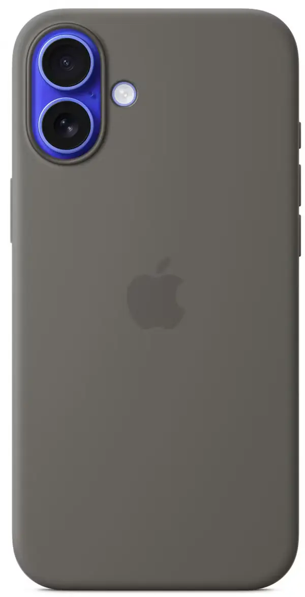 Origineel Apple iPhone 16 Plus Hoesje MagSafe Silicone Case Grijs afbeelding 3