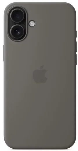 Origineel Apple iPhone 16 Plus Hoesje MagSafe Silicone Case Grijs afbeelding 1