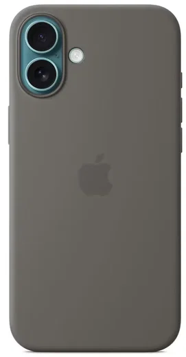 Origineel Apple iPhone 16 Plus Hoesje MagSafe Silicone Case Grijs afbeelding 5