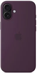 Origineel Apple iPhone 16 Plus Hoesje MagSafe Silicone Case Paars afbeelding