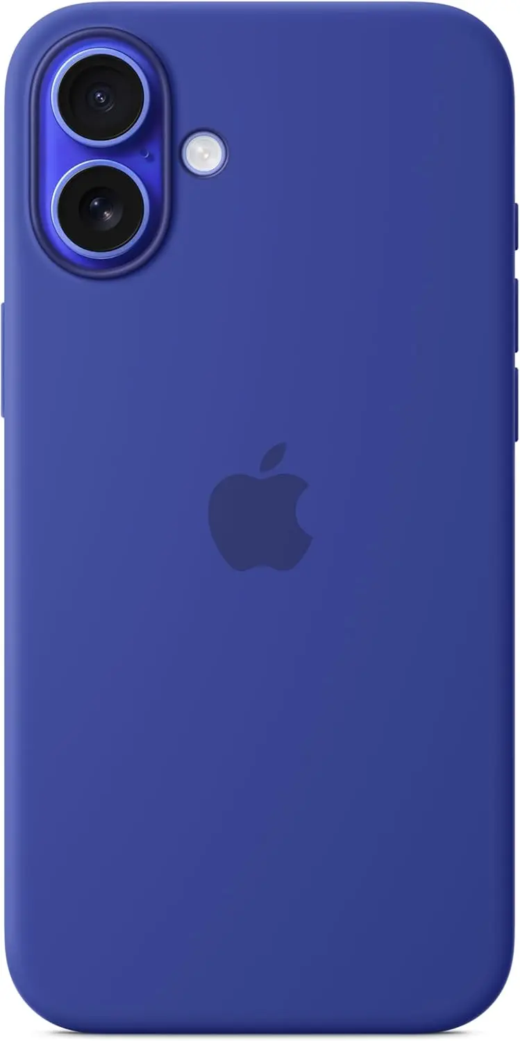 Origineel Apple iPhone 16 Plus Hoesje MagSafe Silicone Case Blauw afbeelding 1