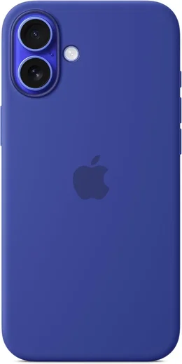 Origineel Apple iPhone 16 Plus Hoesje MagSafe Silicone Case Blauw afbeelding 1