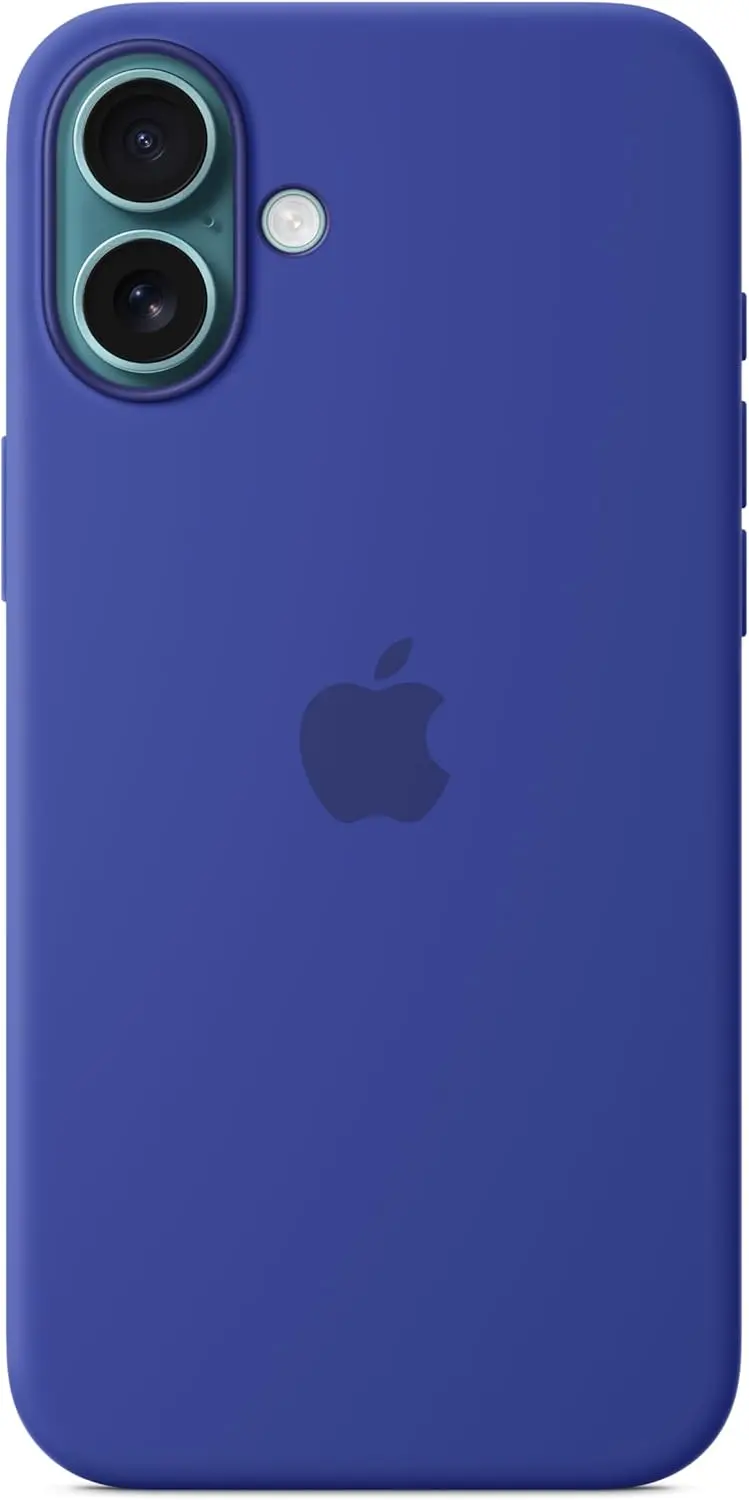 Origineel Apple iPhone 16 Plus Hoesje MagSafe Silicone Case Blauw afbeelding 2