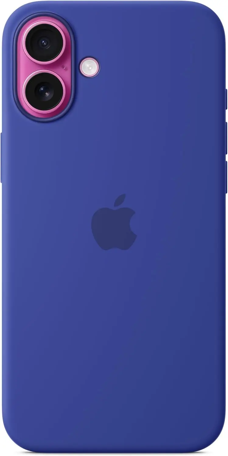 Origineel Apple iPhone 16 Plus Hoesje MagSafe Silicone Case Blauw afbeelding 3