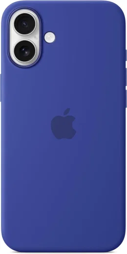 Origineel Apple iPhone 16 Plus Hoesje MagSafe Silicone Case Blauw afbeelding 4