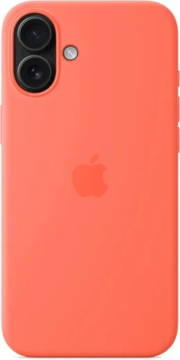 Origineel Apple iPhone 16 Plus Hoesje MagSafe Silicone Case Oranje afbeelding 5
