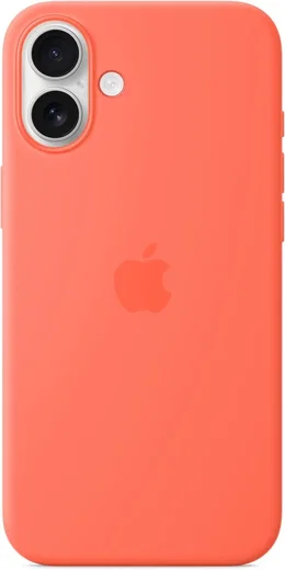 Origineel Apple iPhone 16 Plus Hoesje MagSafe Silicone Case Oranje afbeelding 1