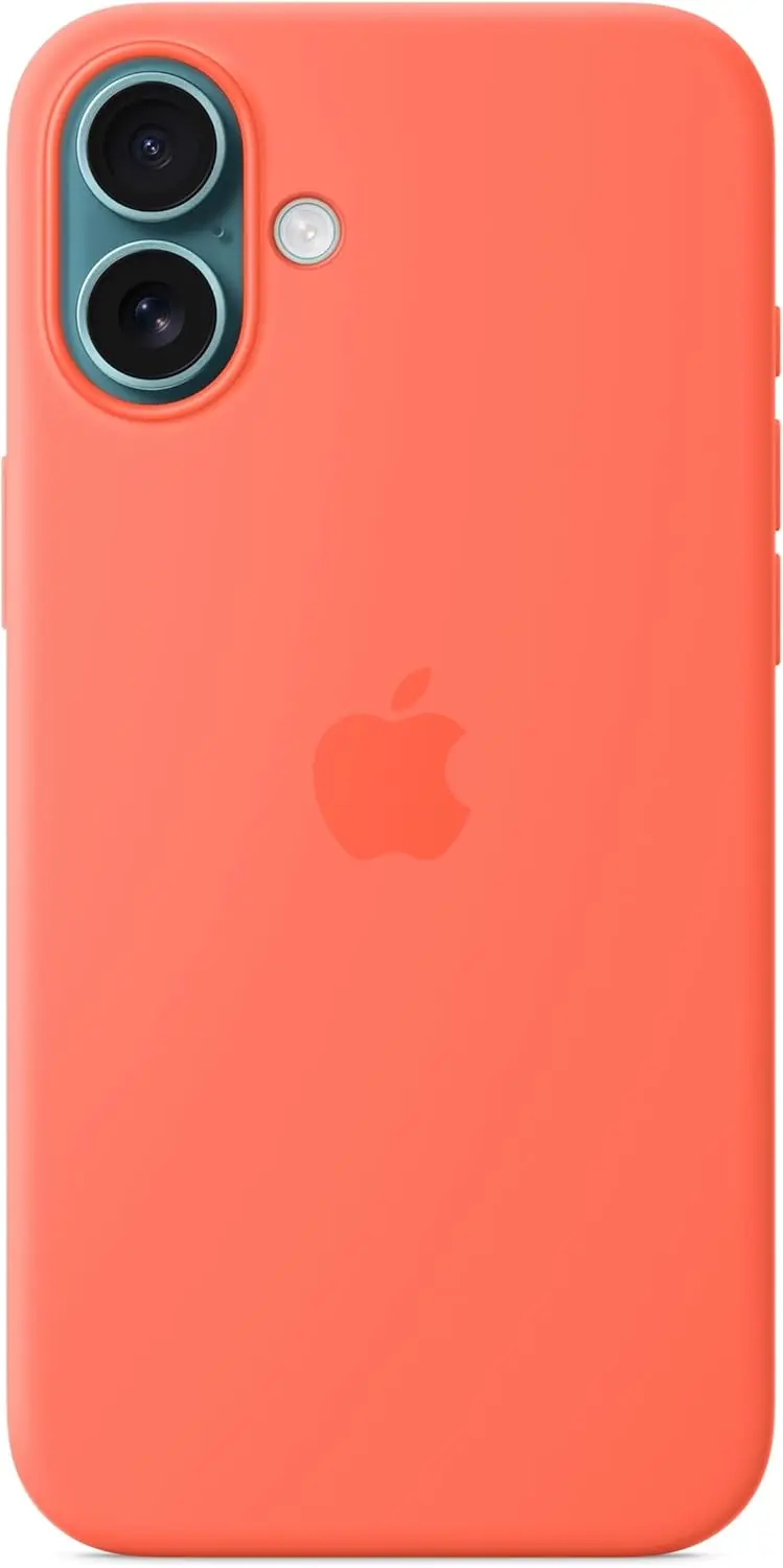 Origineel Apple iPhone 16 Plus Hoesje MagSafe Silicone Case Oranje afbeelding 3