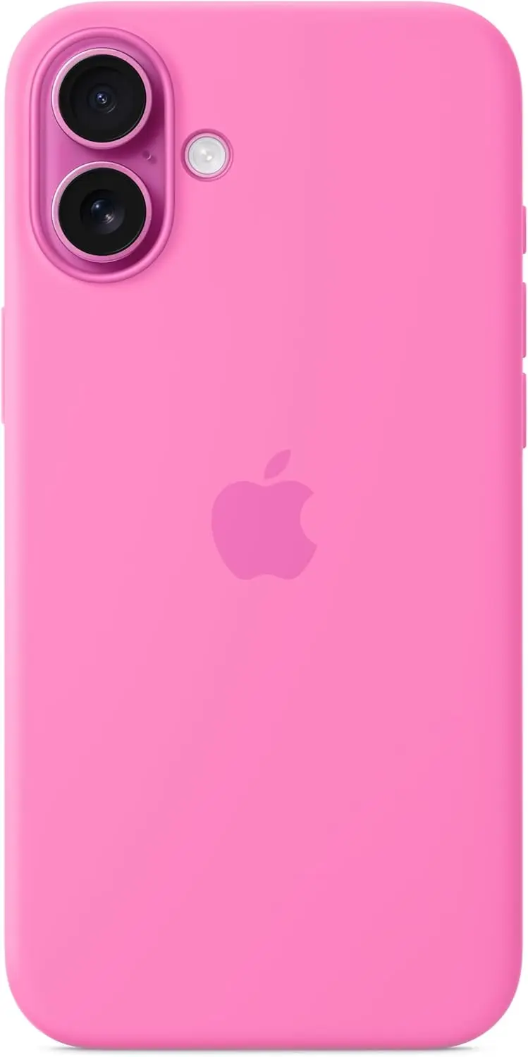 Origineel Apple iPhone 16 Plus Hoesje MagSafe Silicone Case Roze afbeelding 1