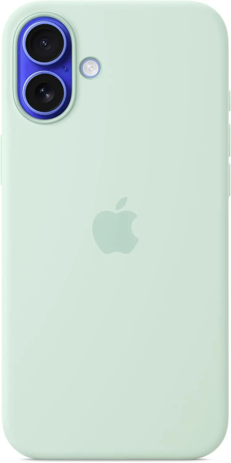 Origineel Apple iPhone 16 Plus Hoesje MagSafe Silicone Case Mint afbeelding 2