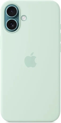 Origineel Apple iPhone 16 Plus Hoesje MagSafe Silicone Case Mint afbeelding 1