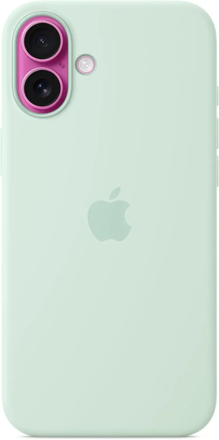 Origineel Apple iPhone 16 Plus Hoesje MagSafe Silicone Case Mint afbeelding 3