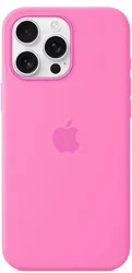 Origineel Apple iPhone 16 Pro Max Hoesje MagSafe Silicone Case Roze afbeelding