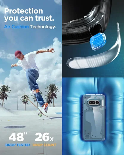 Spigen Ultra Hybrid Nothing Phone (4a) Hoesje Back Cover Transparant afbeelding 4