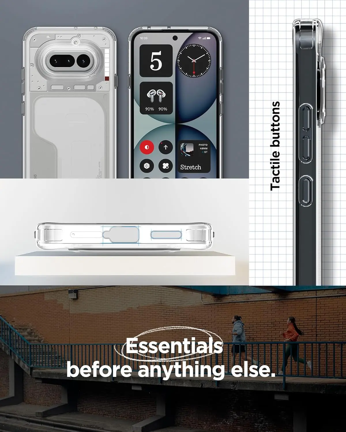 Spigen Ultra Hybrid Nothing Phone (4a) Hoesje Back Cover Transparant afbeelding 7
