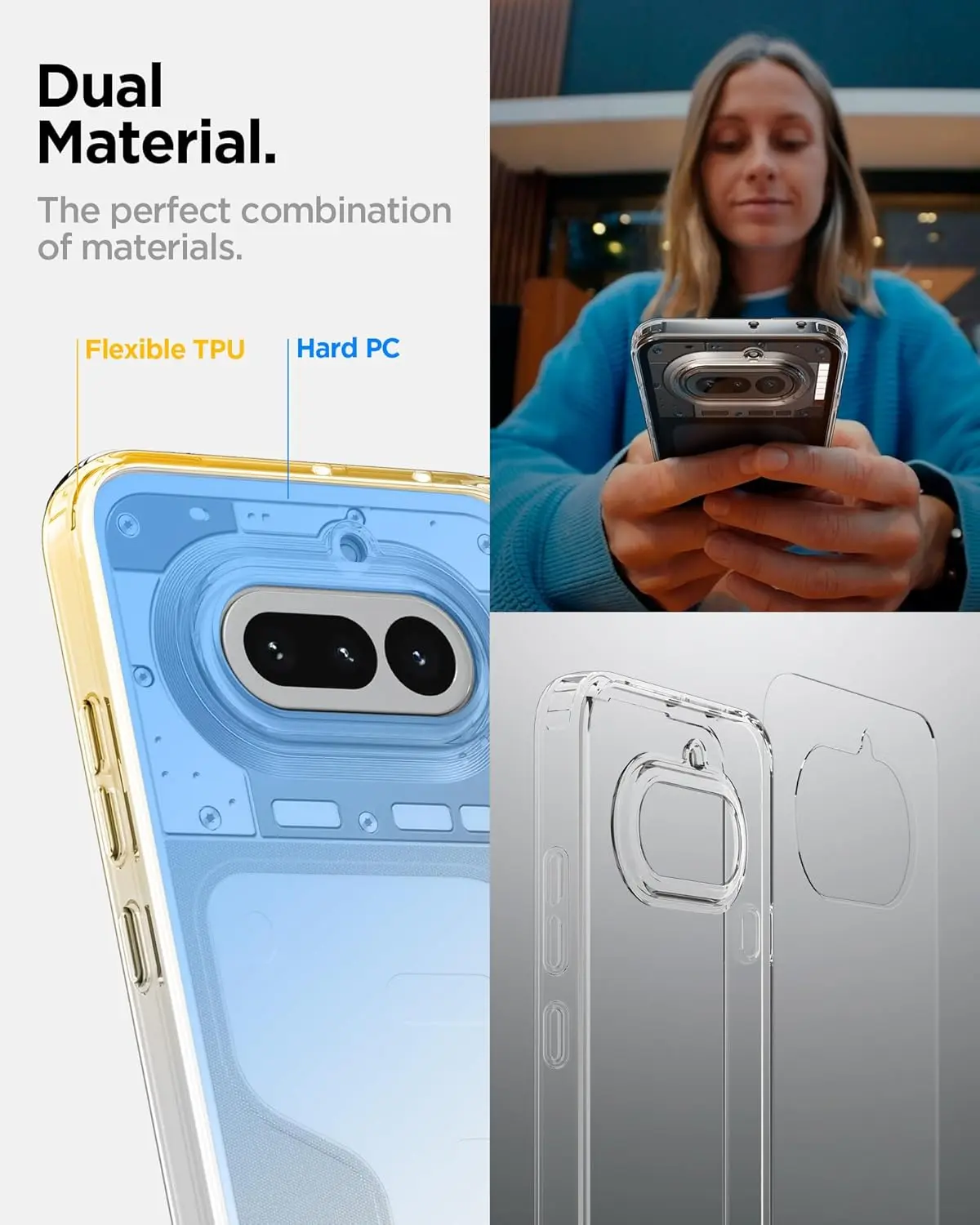 Spigen Ultra Hybrid Nothing Phone (4a) Hoesje Back Cover Transparant afbeelding 5