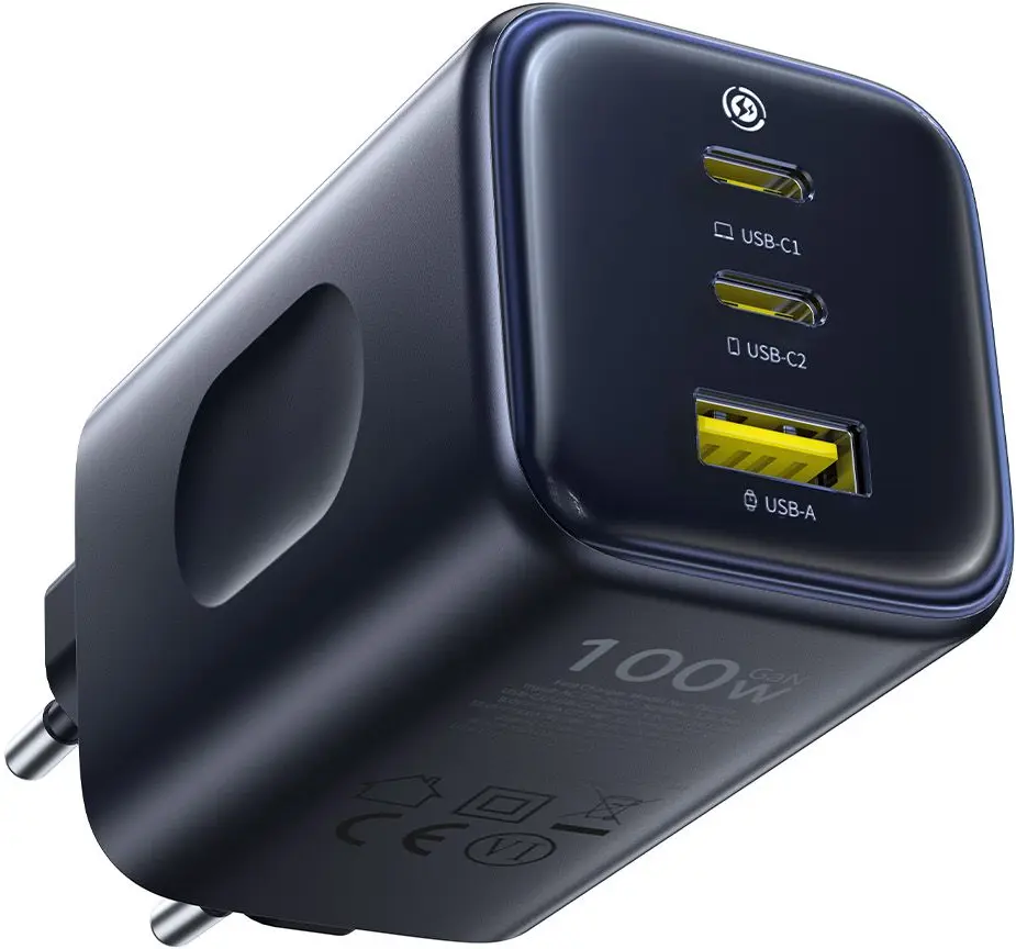Baseus PicoGo AE11 100W USB-A / USB-C Snellader Fast Charge Zwart afbeelding 2
