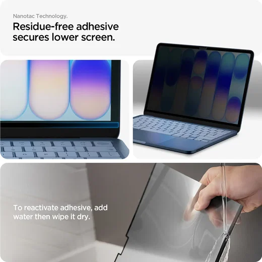 Spigen SafeView Apple MacBook Neo 13 (2026) Screen Protector Privacy afbeelding 5