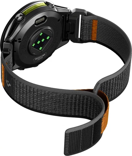 Spigen Athlex Air Garmin QuickFit 22MM Bandje Zwart Oranje afbeelding 18