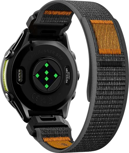 Spigen Athlex Air Garmin QuickFit 22MM Bandje Zwart Oranje afbeelding 13