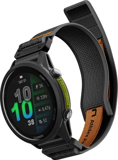 Spigen Athlex Air Garmin QuickFit 22MM Bandje Zwart Oranje afbeelding 10