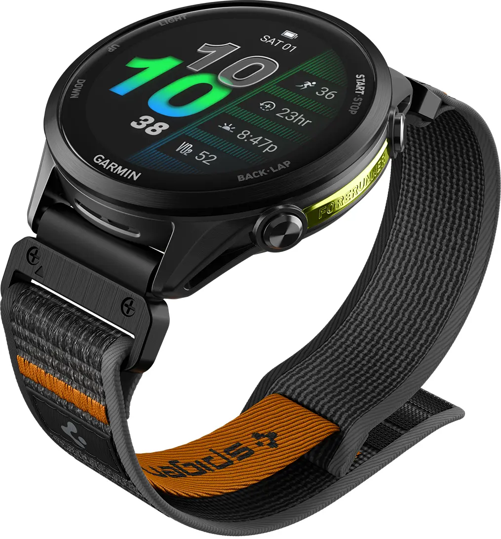 Spigen Athlex Air Garmin QuickFit 22MM Bandje Zwart Oranje afbeelding 11