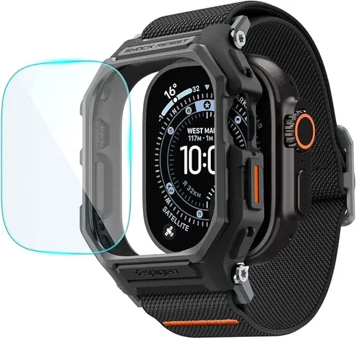 Spigen Lite Fit Pro Apple Watch Ultra 3/2/1 Hoesje/Bandje/Sreenprotector Zwart afbeelding 1