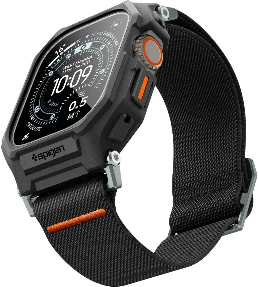 Spigen Lite Fit Pro Apple Watch Ultra 3/2/1 Hoesje/Bandje/Sreenprotector Zwart afbeelding 11