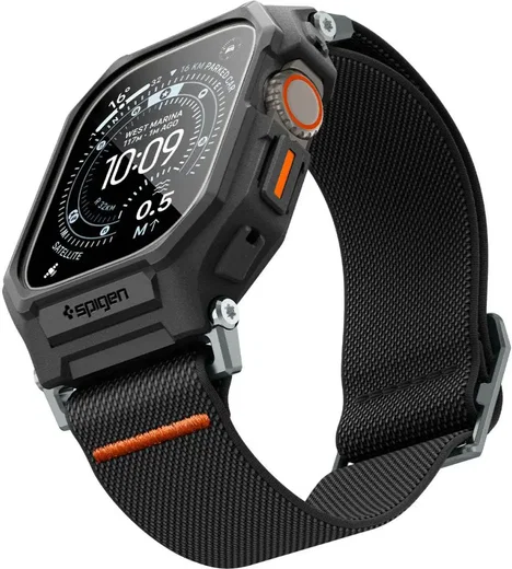 Spigen Lite Fit Pro Apple Watch Ultra 3/2/1 Hoesje/Bandje/Sreenprotector Zwart afbeelding 11