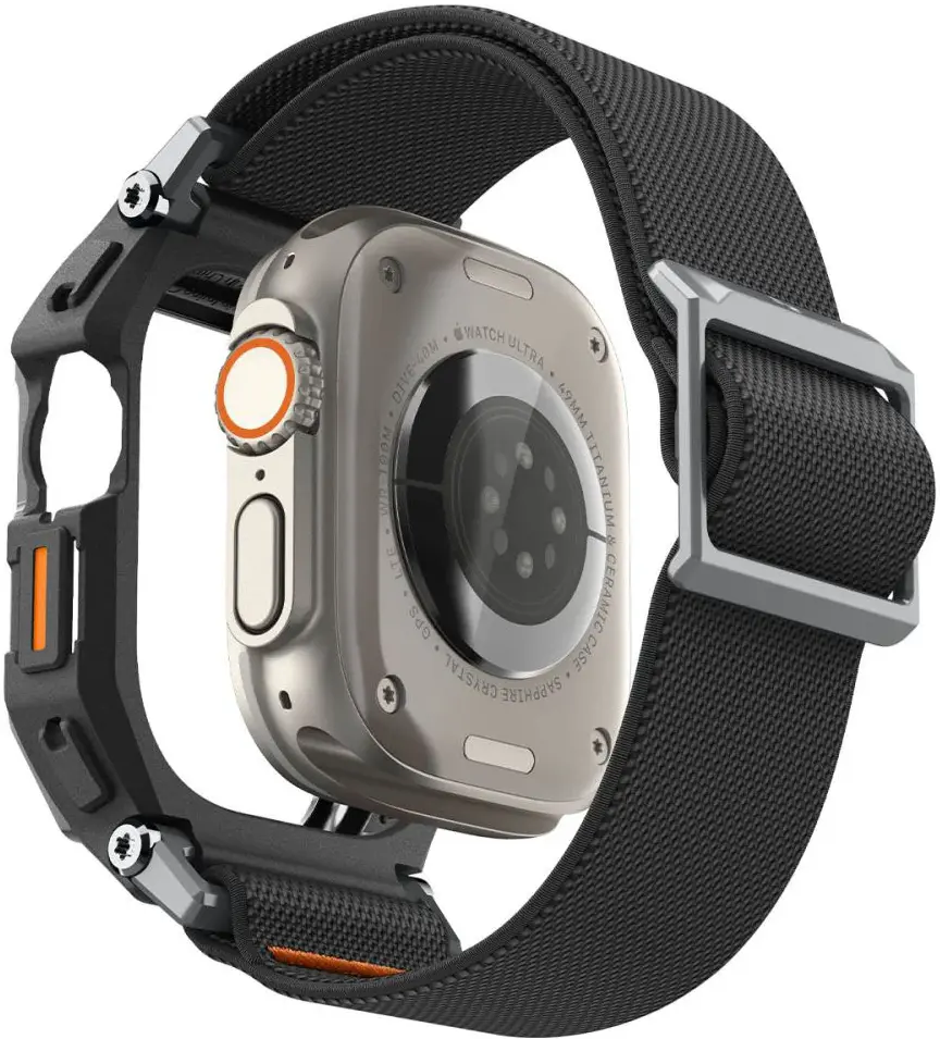 Spigen Lite Fit Pro Apple Watch Ultra 3/2/1 Hoesje/Bandje/Sreenprotector Zwart afbeelding 10