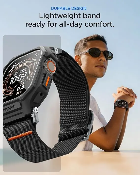 Spigen Lite Fit Pro Apple Watch Ultra 3/2/1 Hoesje/Bandje/Sreenprotector Zwart afbeelding 3