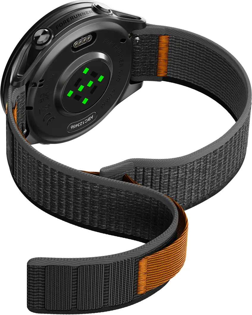 Spigen Athlex Air - Garmin Active Quick Release 22MM Bandje Zwart Oranje afbeelding 5