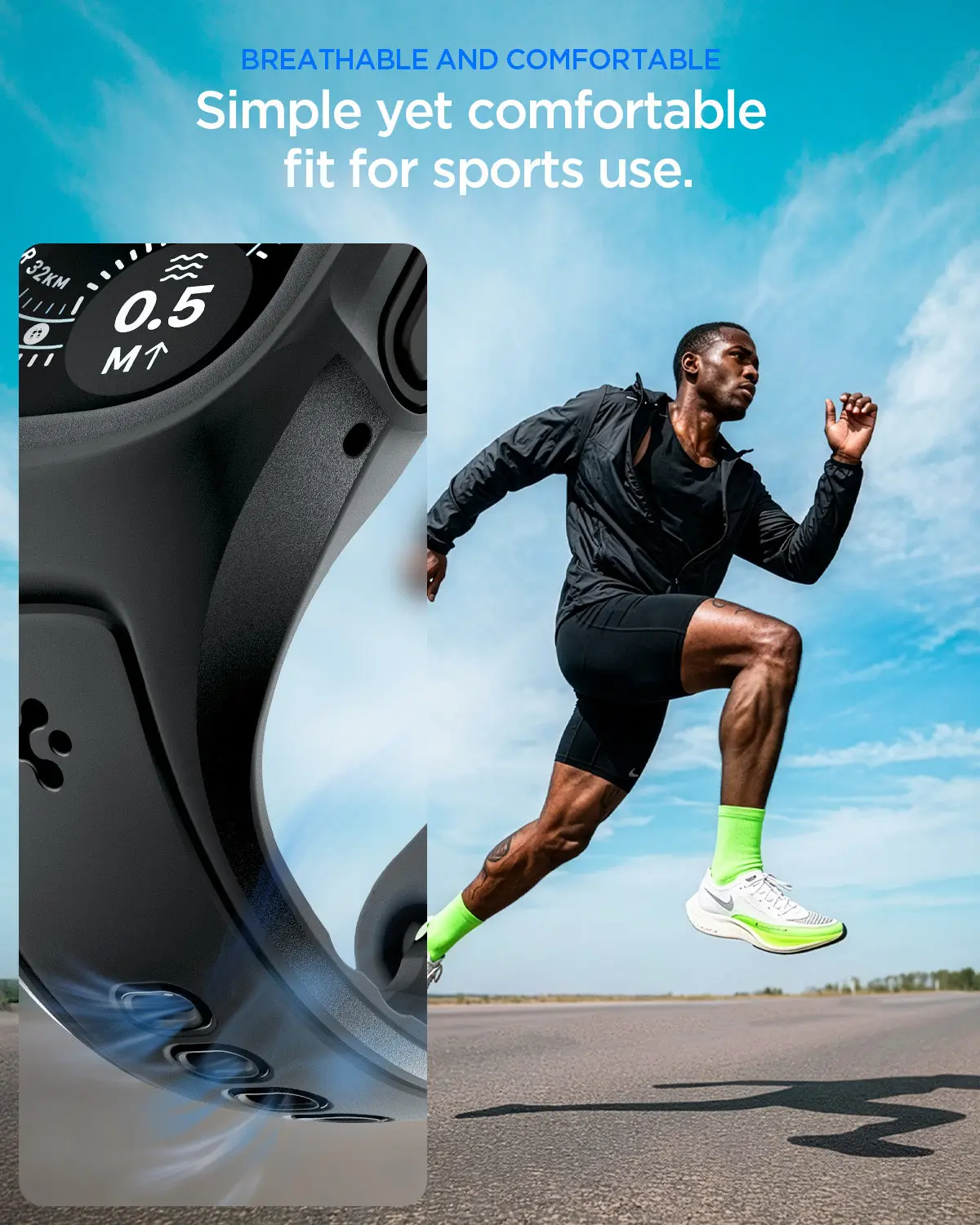 Spigen Liquid Air Pro - Apple Watch Ultra 3/2/1 - Full Protect - Zwart afbeelding 5