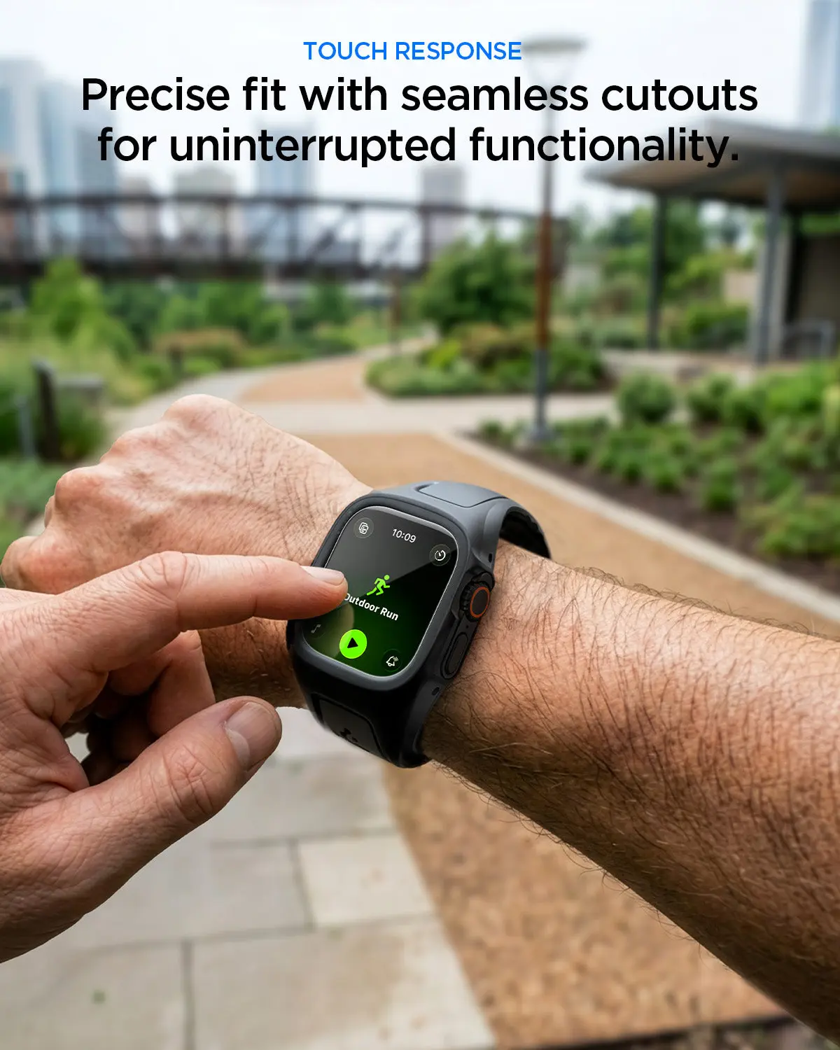 Spigen Liquid Air Pro - Apple Watch Ultra 3/2/1 - Full Protect - Zwart afbeelding 4