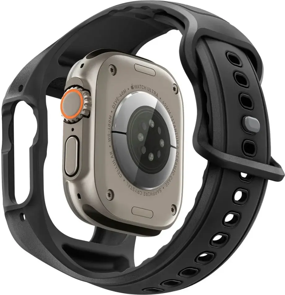 Spigen Liquid Air Pro - Apple Watch Ultra 3/2/1 - Full Protect - Zwart afbeelding 2