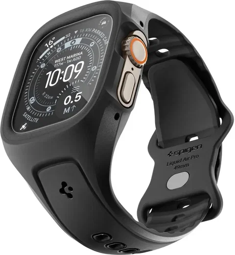 Spigen Liquid Air Pro - Apple Watch Ultra 3/2/1 - Full Protect - Zwart afbeelding 10