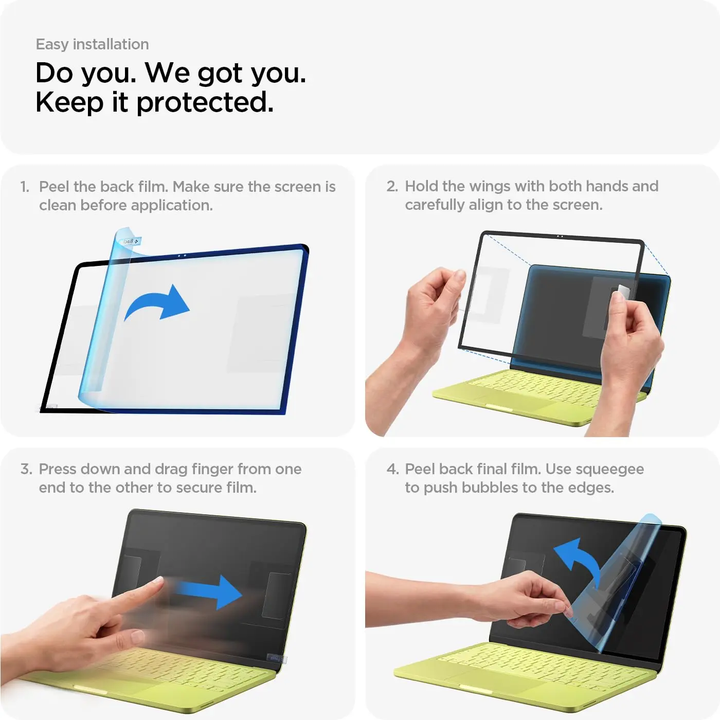 Spigen Glas.tR Slim Apple MacBook Neo 13 (2026) Screen Protector afbeelding 7