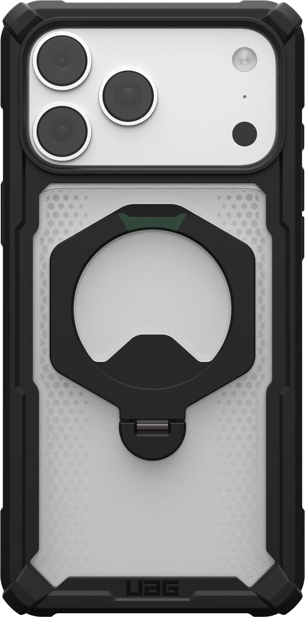 UAG Plasma XTE iPhone 18 Pro Max / 17 Pro Max Hoesje Magnetic Stand Clear Zwart afbeelding 4