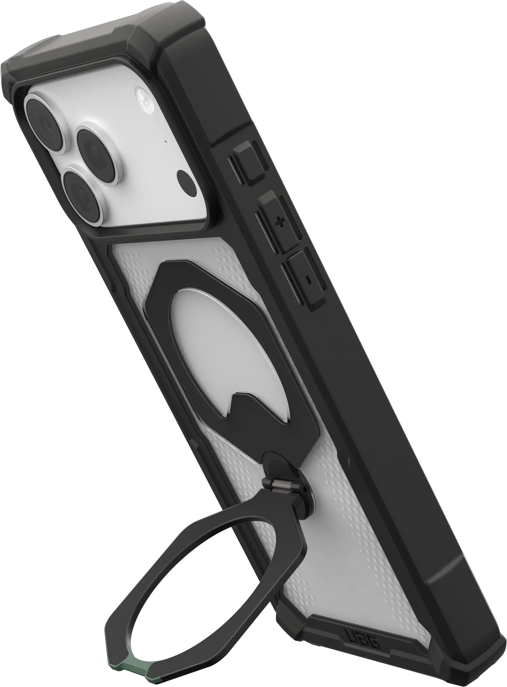 UAG Plasma XTE iPhone 18 Pro Max / 17 Pro Max Hoesje Magnetic Stand Clear Zwart afbeelding 5