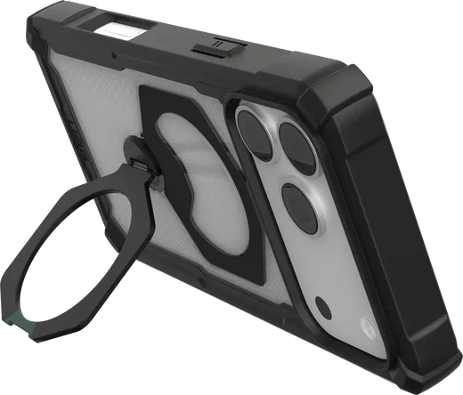 UAG Plasma XTE iPhone 18 Pro Max / 17 Pro Max Hoesje Magnetic Stand Clear Zwart afbeelding 6