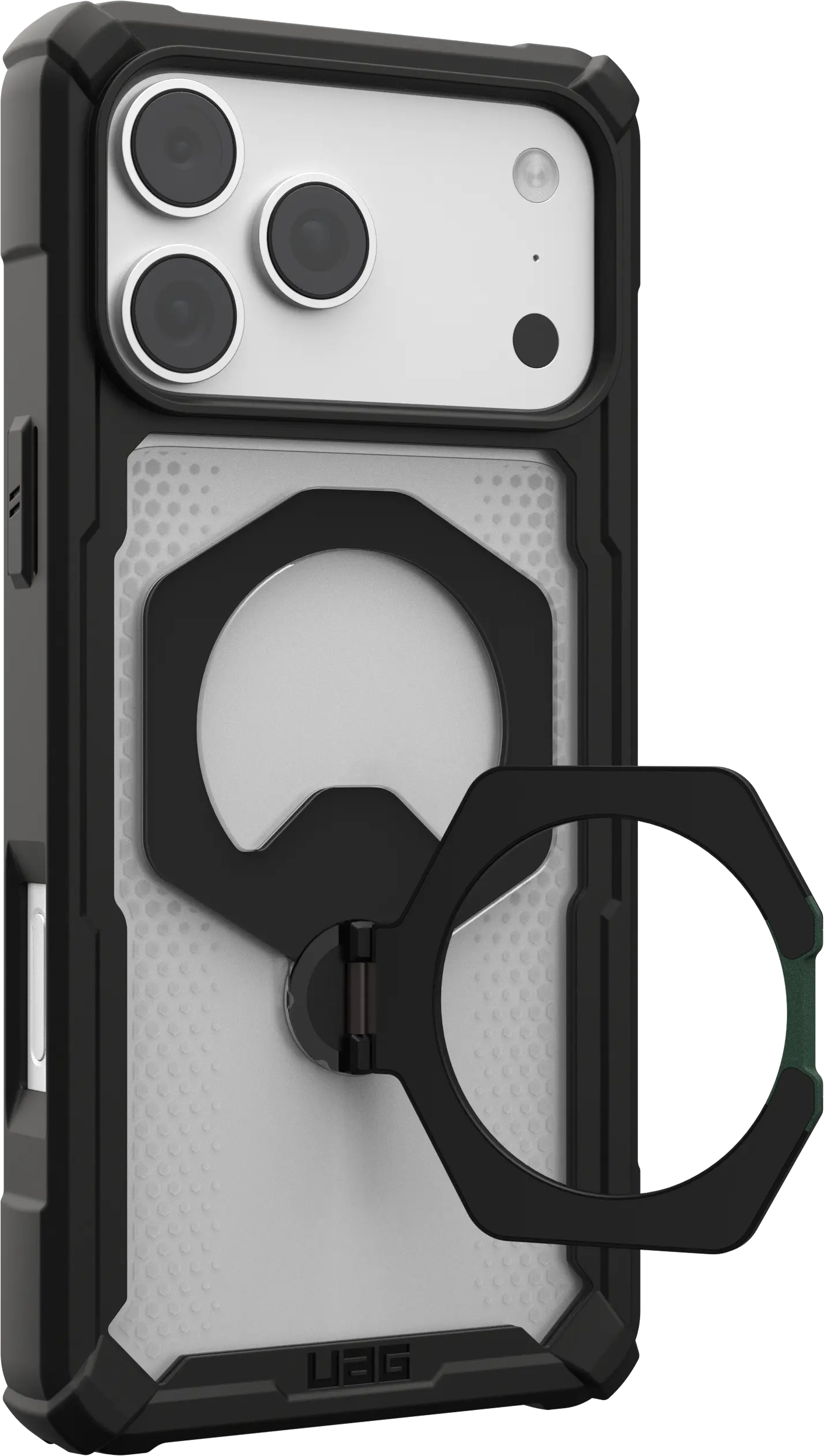 UAG Plasma XTE iPhone 18 Pro Max / 17 Pro Max Hoesje Magnetic Stand Clear Zwart afbeelding 3