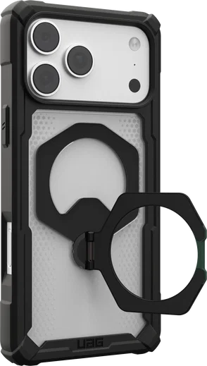 UAG Plasma XTE iPhone 18 Pro Max / 17 Pro Max Hoesje Magnetic Stand Clear Zwart afbeelding 3