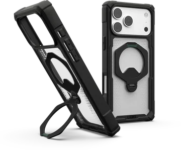 UAG Plasma XTE iPhone 18 Pro Max / 17 Pro Max Hoesje Magnetic Stand Clear Zwart