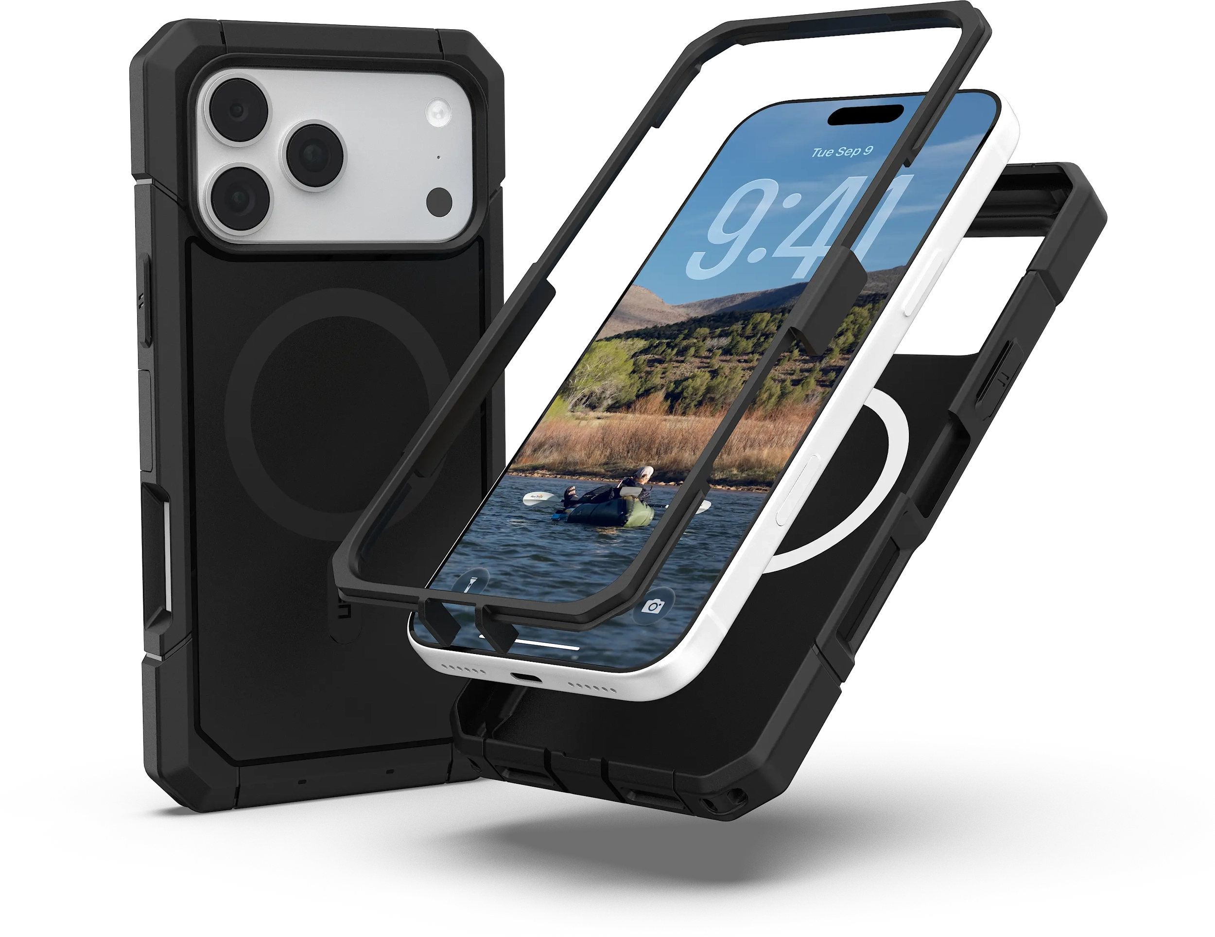 UAG Trooper Apple iPhone 18 Pro Max / 17 Pro Max Hoesje Magnetic Zwart afbeelding 4